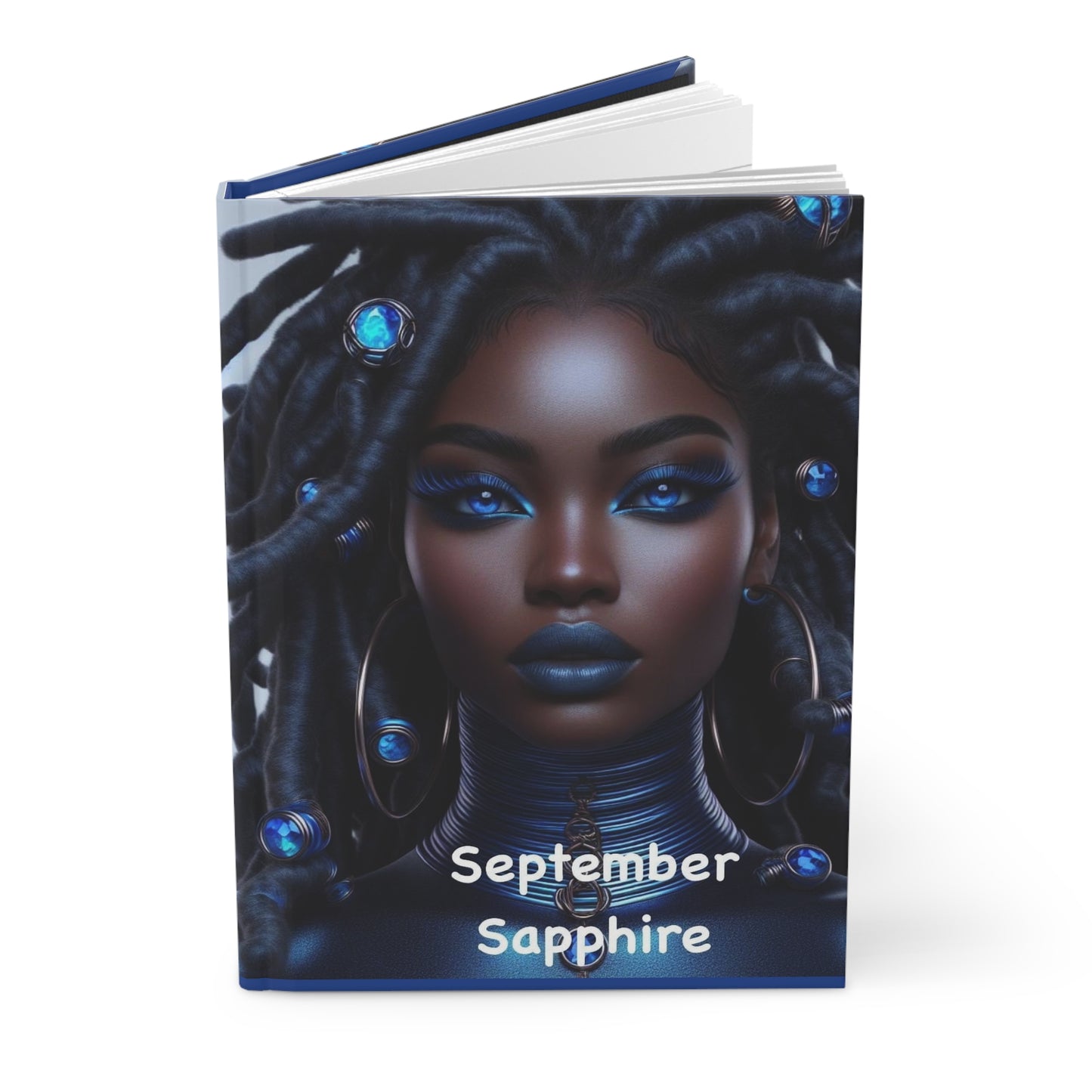 September birthstone Hardcover Journal Matte