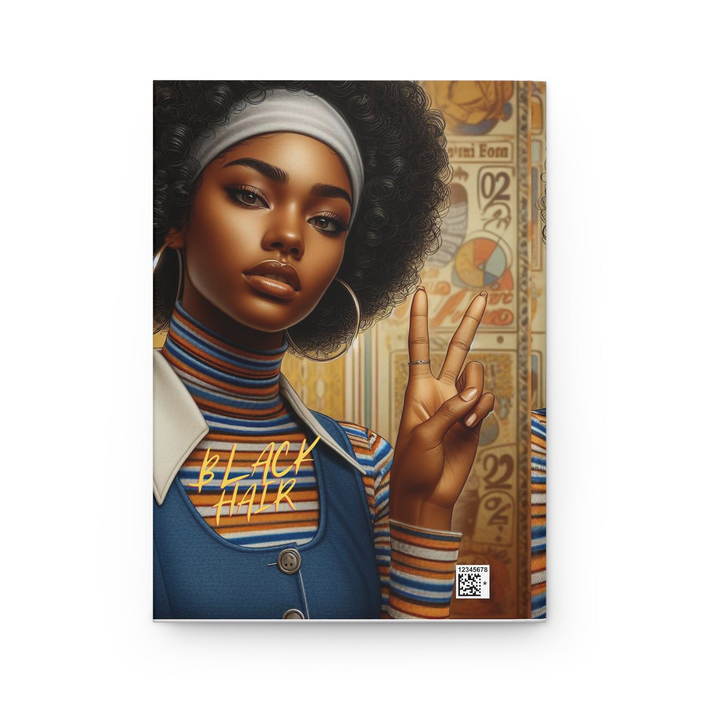 Black Hair Edition (Teresa)Hardcover Journal Matte
