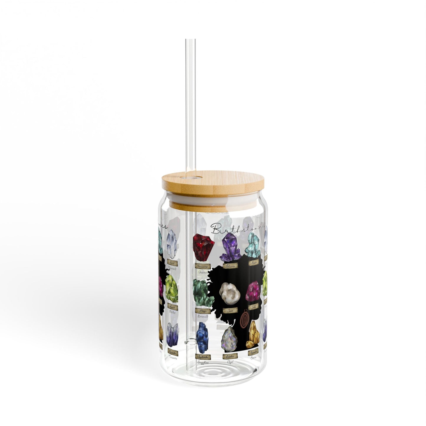 Birthstone Sipper Glass, 16oz