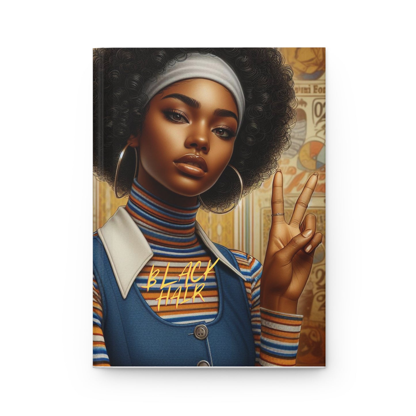 Black Hair Edition (Teresa)Hardcover Journal Matte
