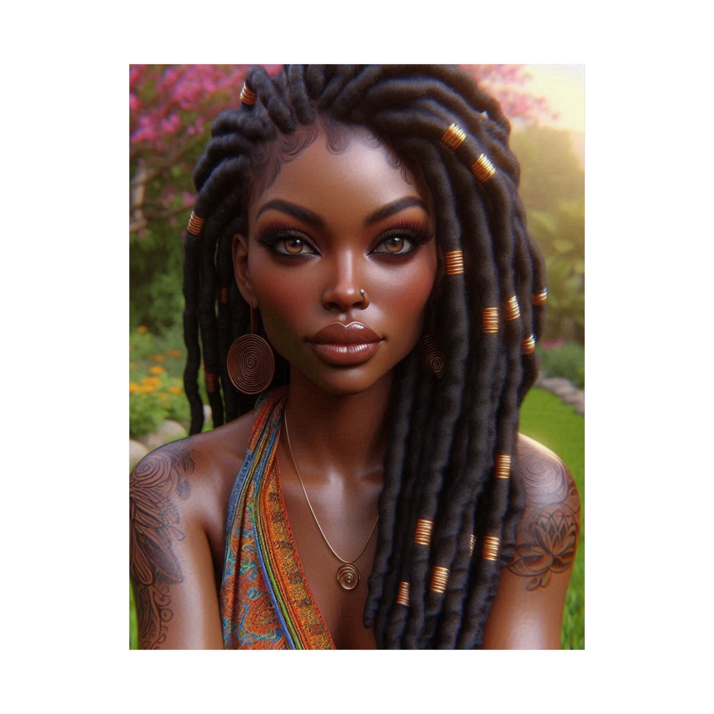 Copy of Copy of Beautiful Black women Matte Vertical Posters