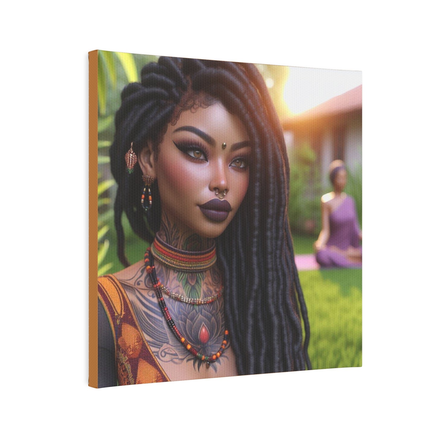 Beautiful woman Canvas Photo Tile