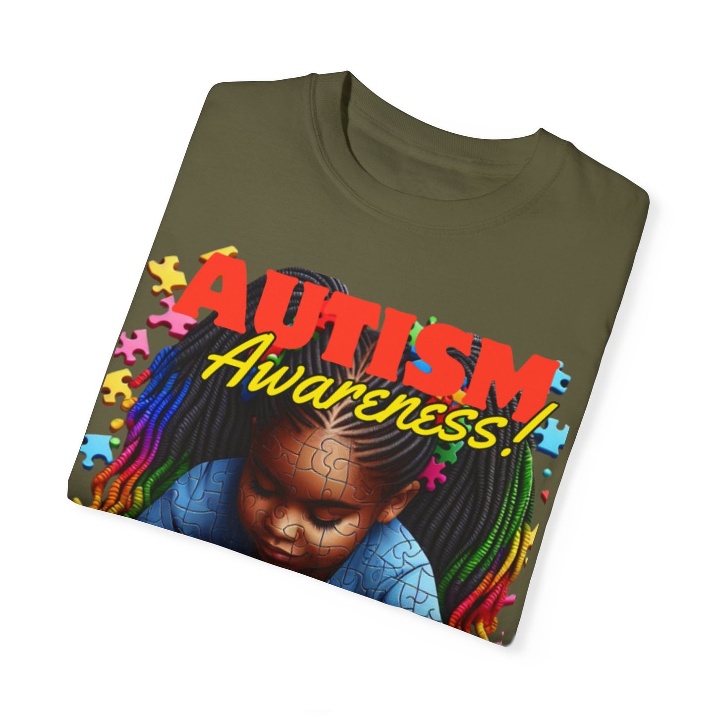 April Autism Awareness Unisex Garment-Dyed T-shirt