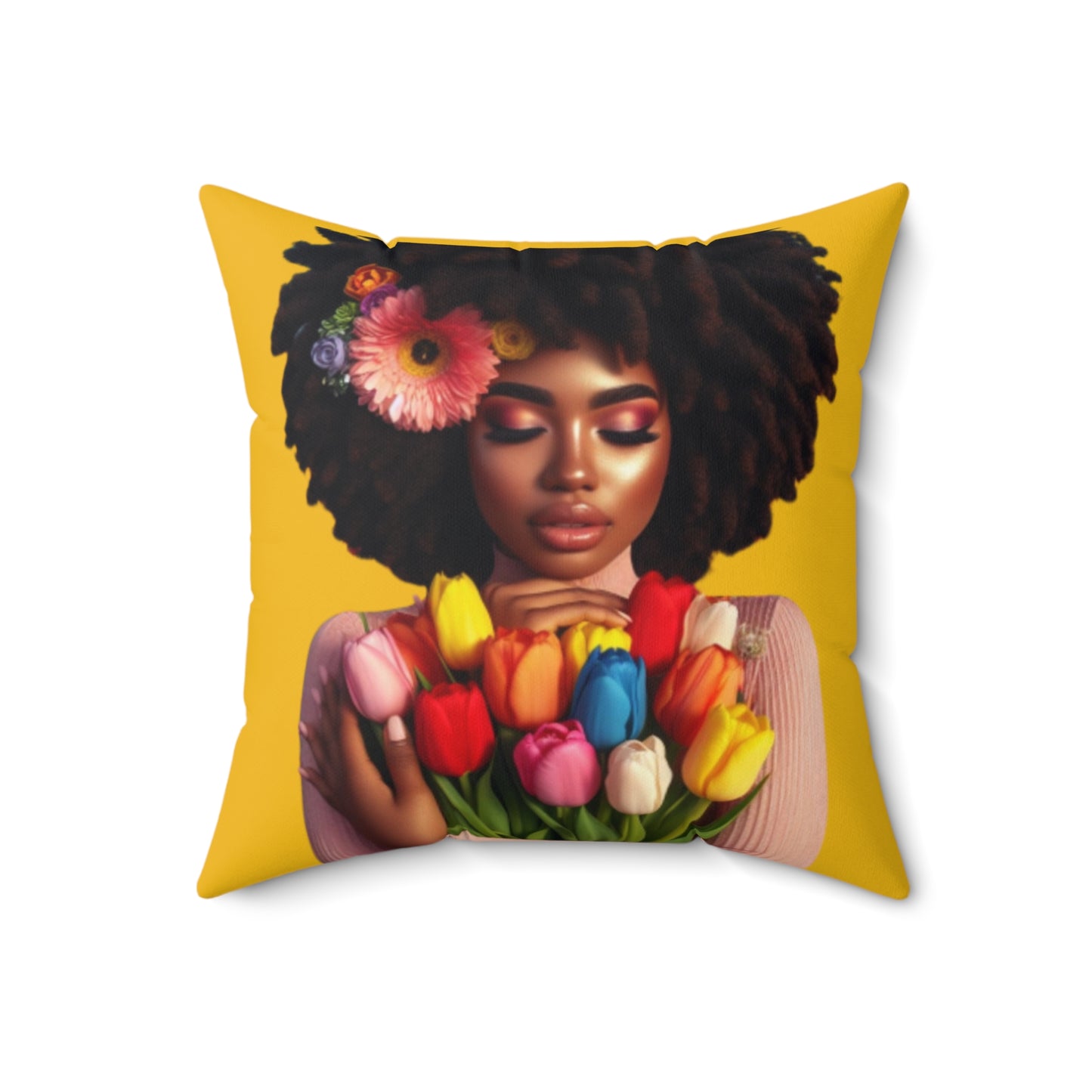 Spring Season Square Pillow