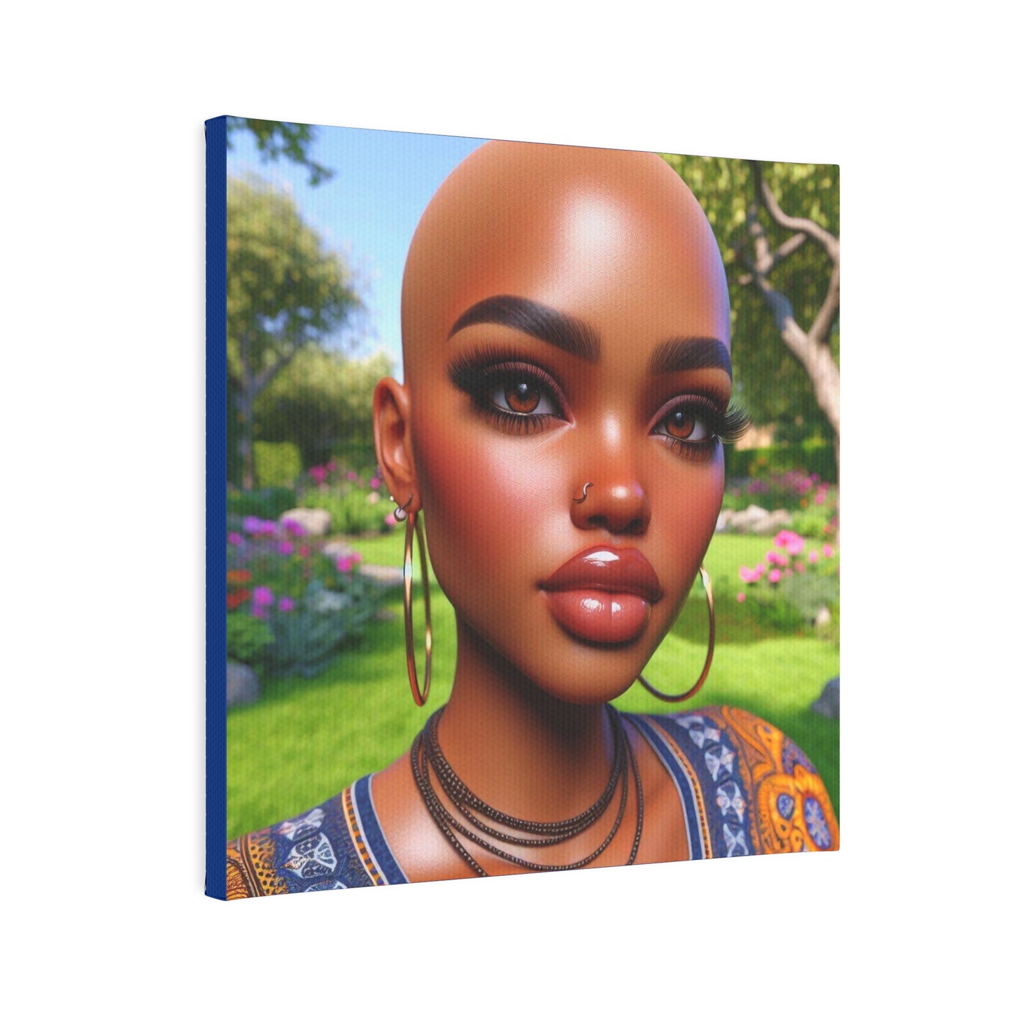 Beautiful woman Canvas Photo Tile