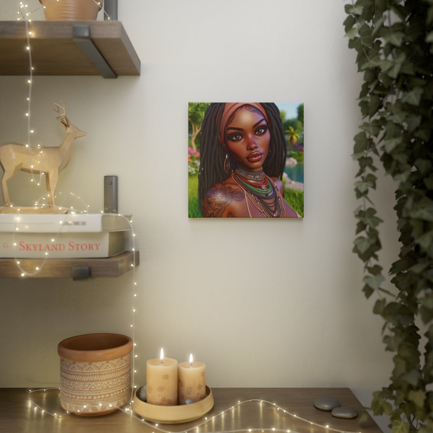 Beautiful woman Canvas Photo Tile