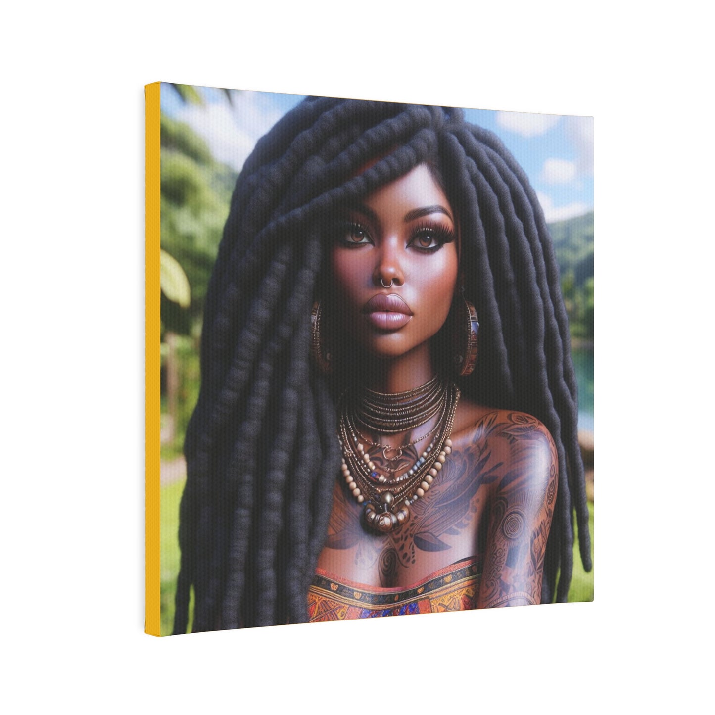 Beautiful woman Canvas Photo Tile