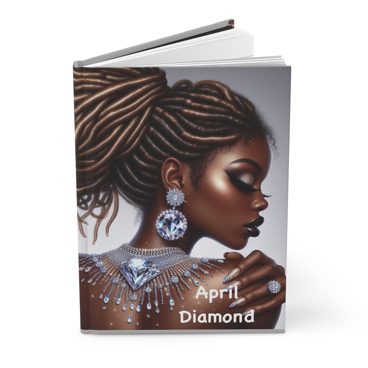 April Birthstone Hardcover Journal Matte