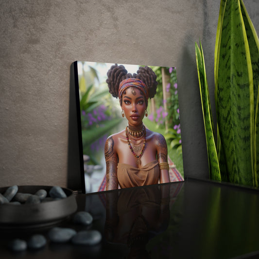 Beautiful woman Canvas Photo Tile