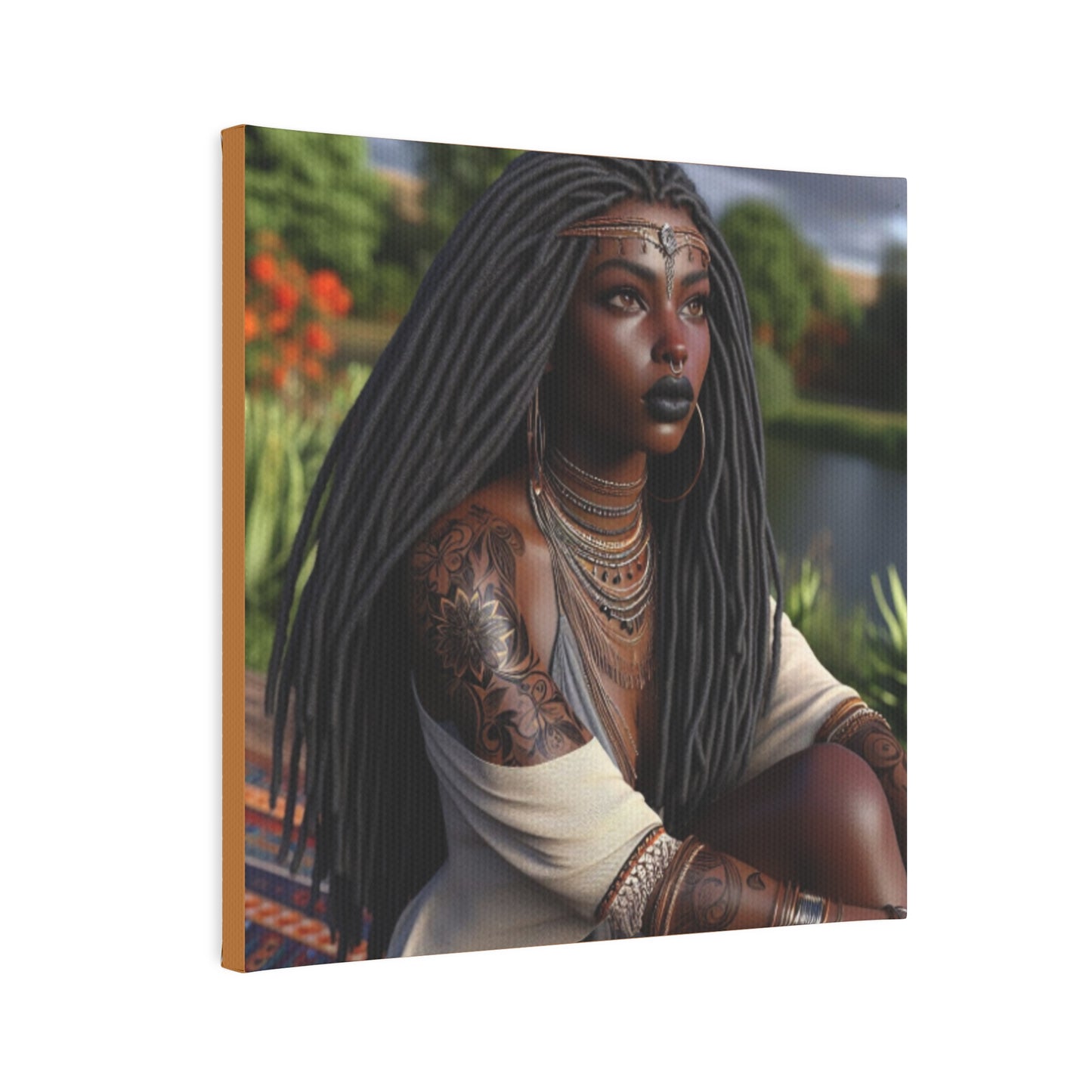 Beautiful woman Canvas Photo Tile