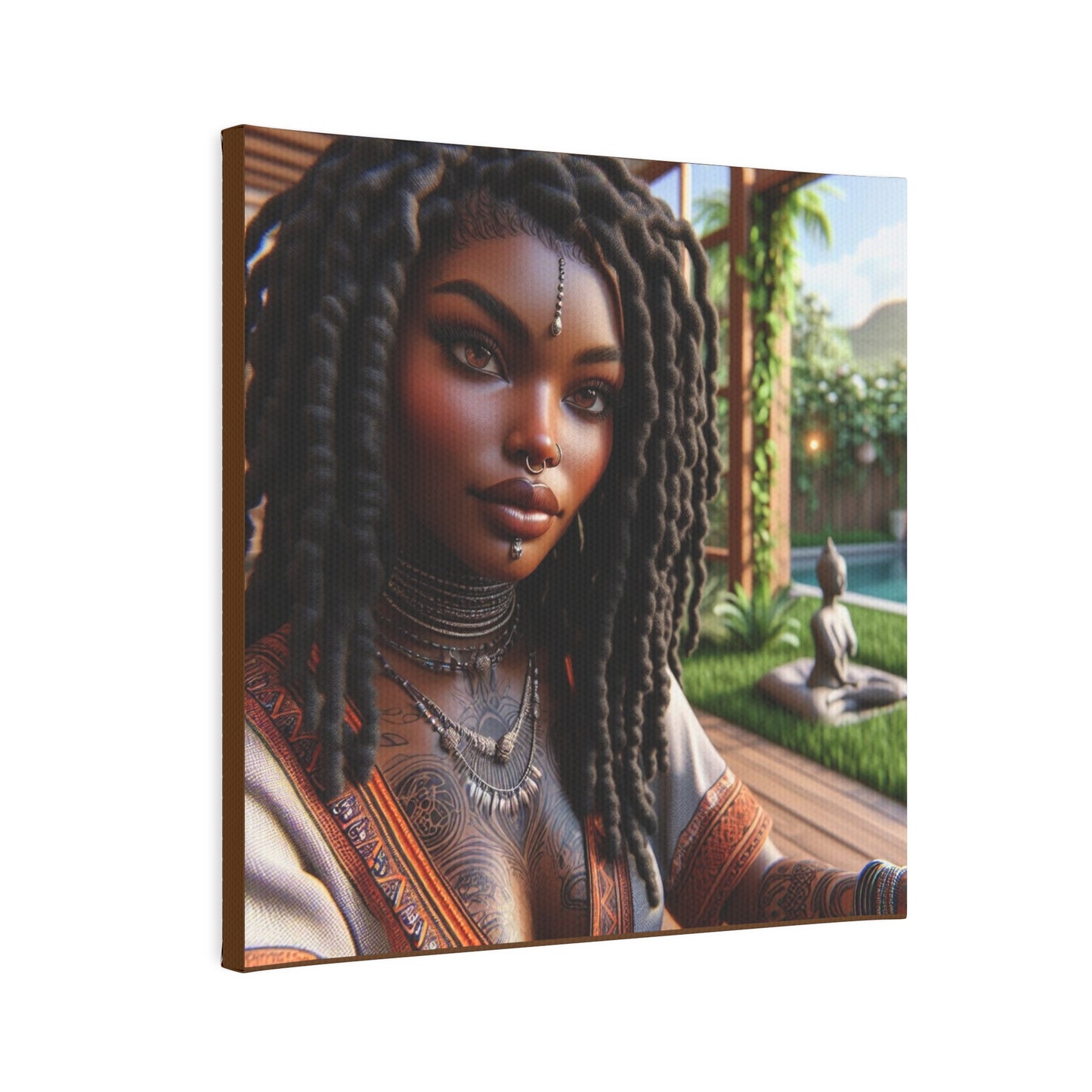 Beautiful woman Canvas Photo Tile