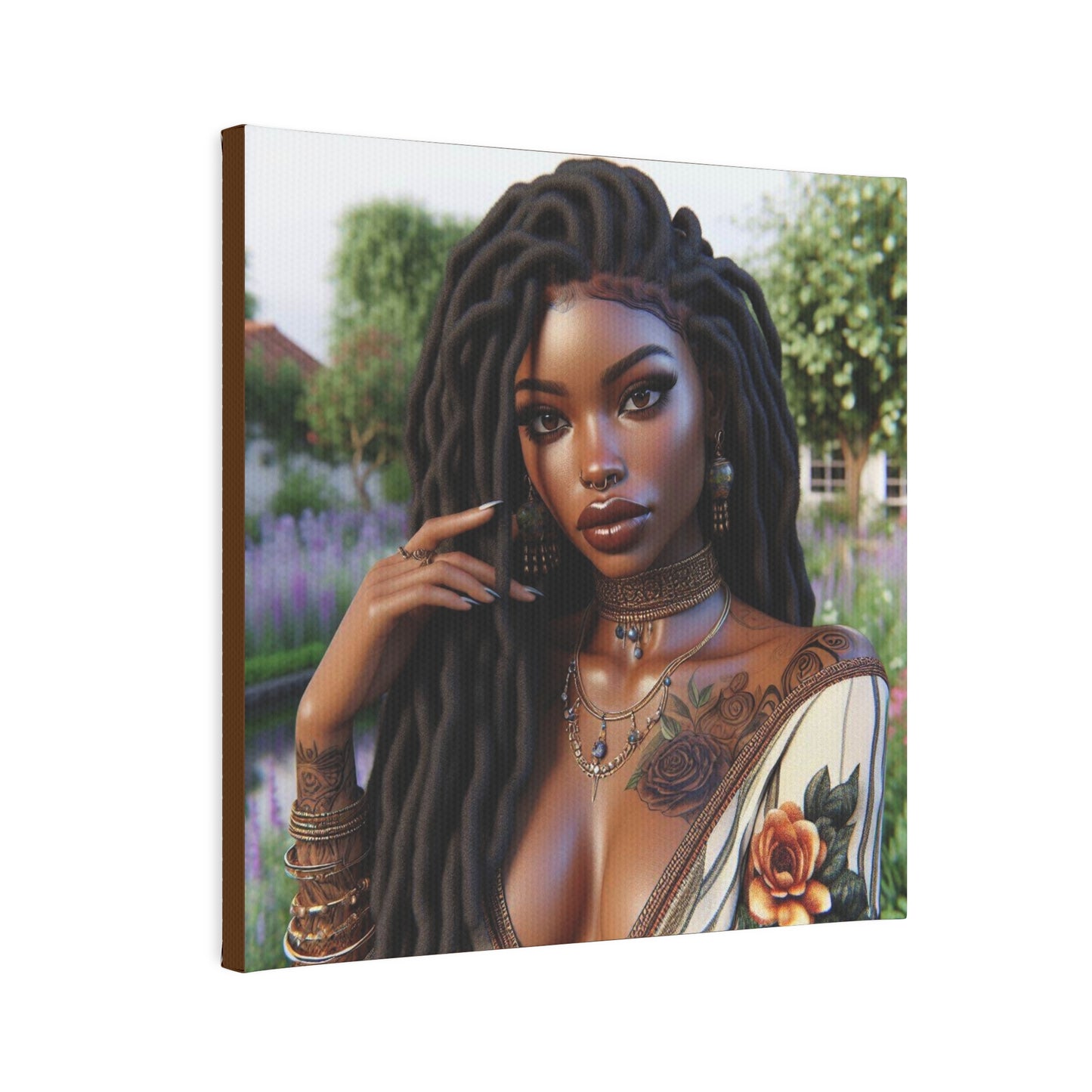 Beautiful woman Canvas Photo Tile