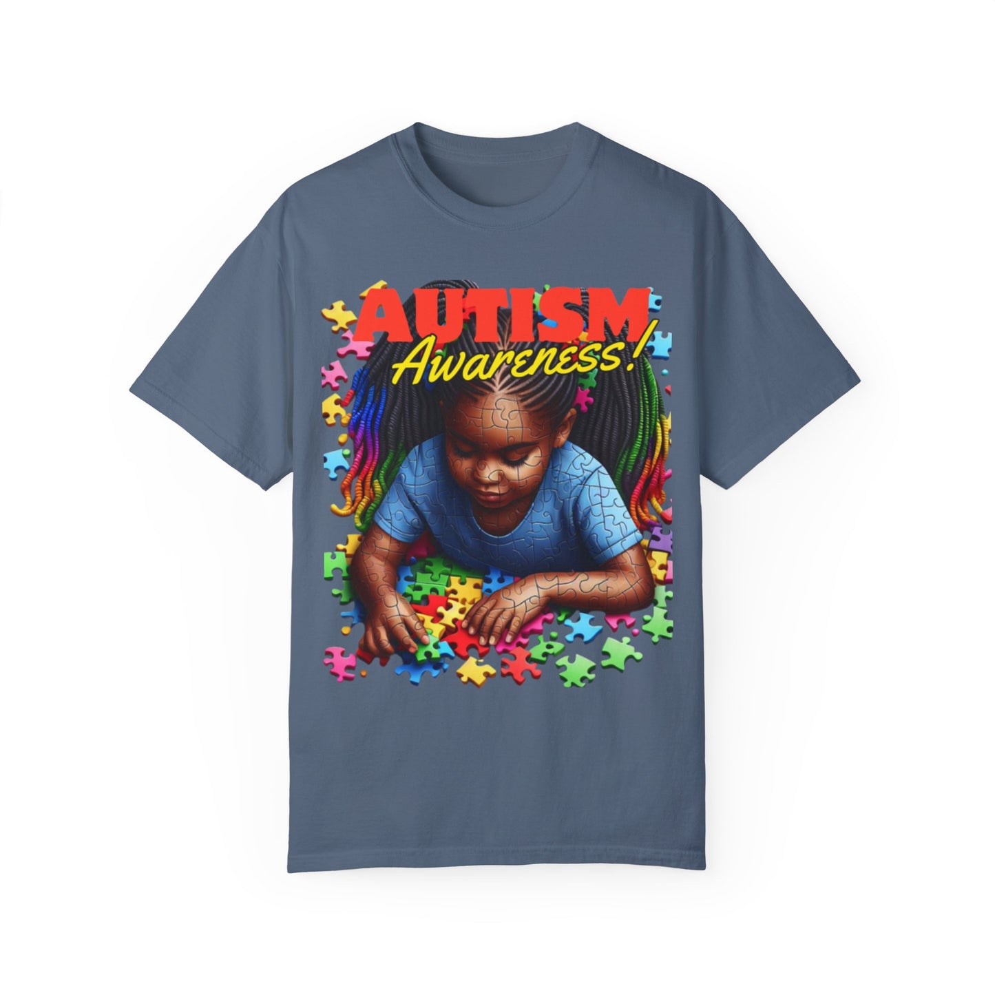 April Autism Awareness Unisex Garment-Dyed T-shirt