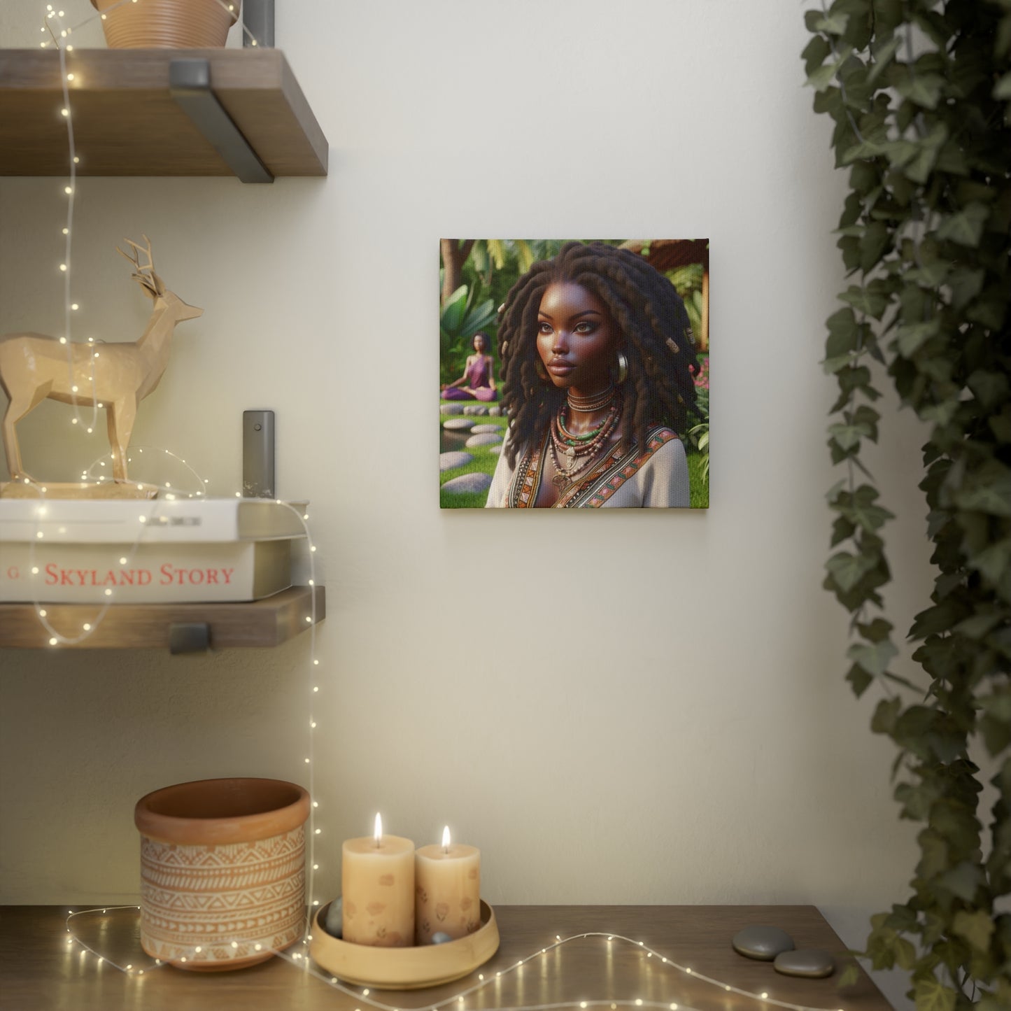 Beautiful woman Canvas Photo Tile