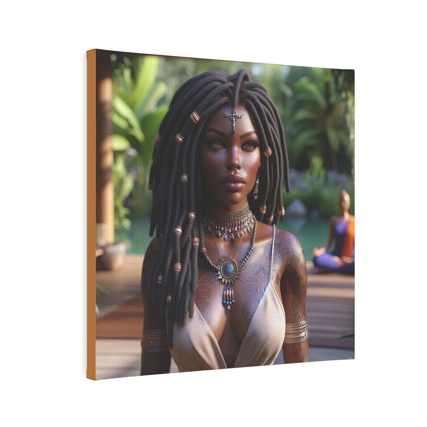 Beautiful woman Canvas Photo Tile