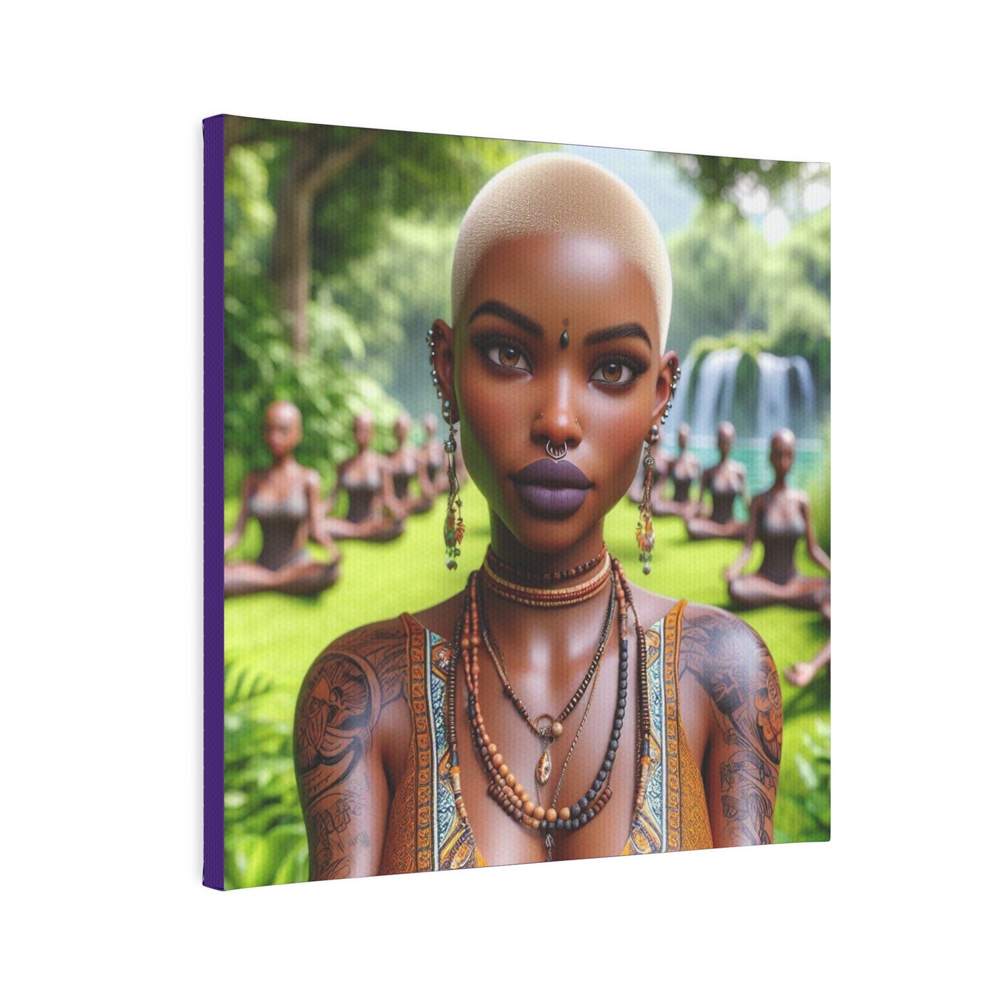 Beautiful woman Canvas Photo Tile