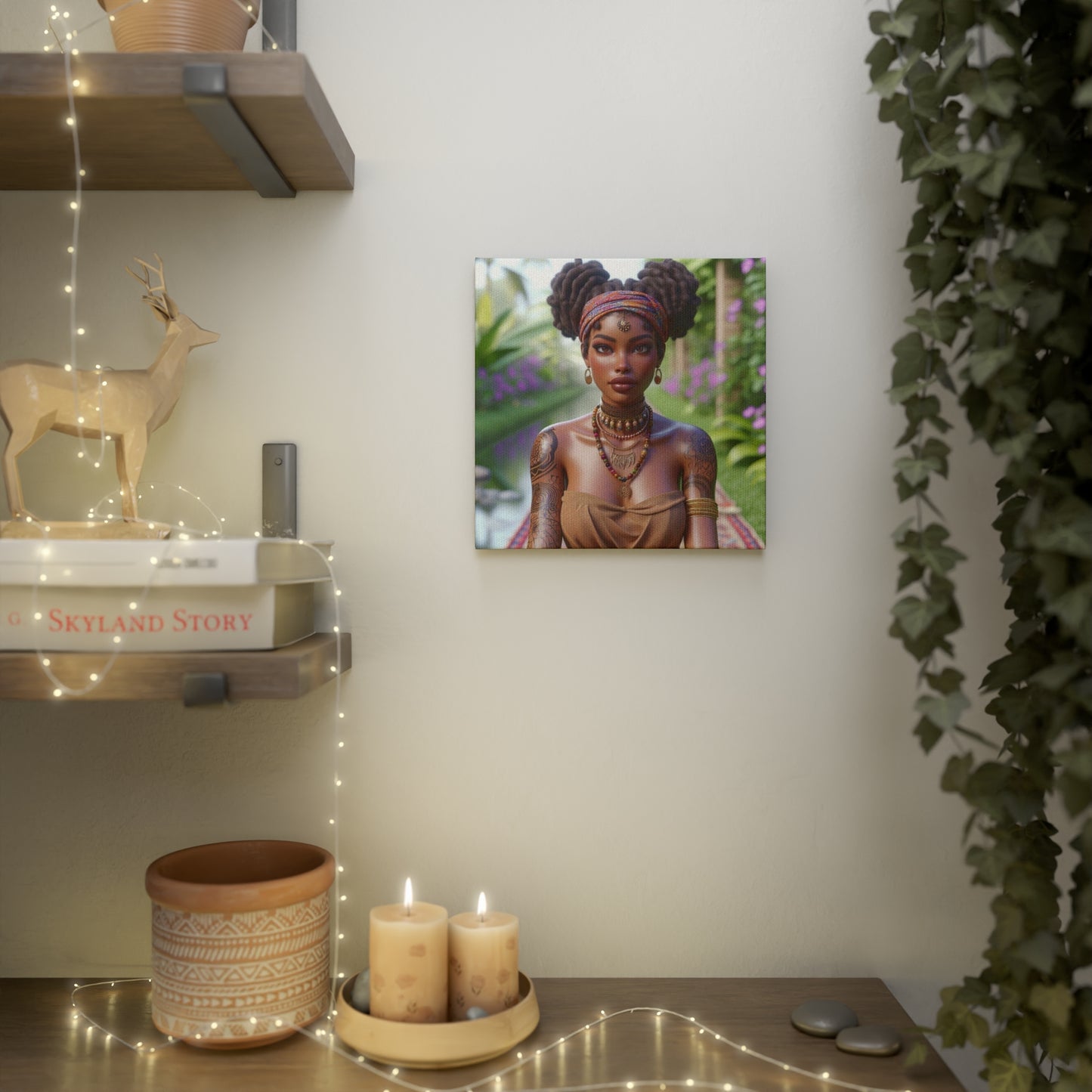 Beautiful woman Canvas Photo Tile