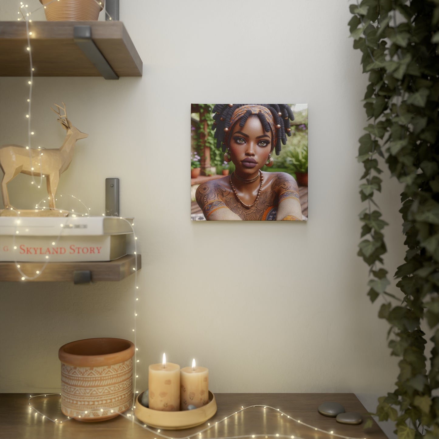 Beautiful woman Canvas Photo Tile