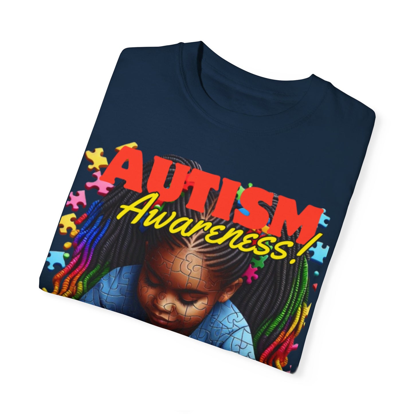 April Autism Awareness Unisex Garment-Dyed T-shirt