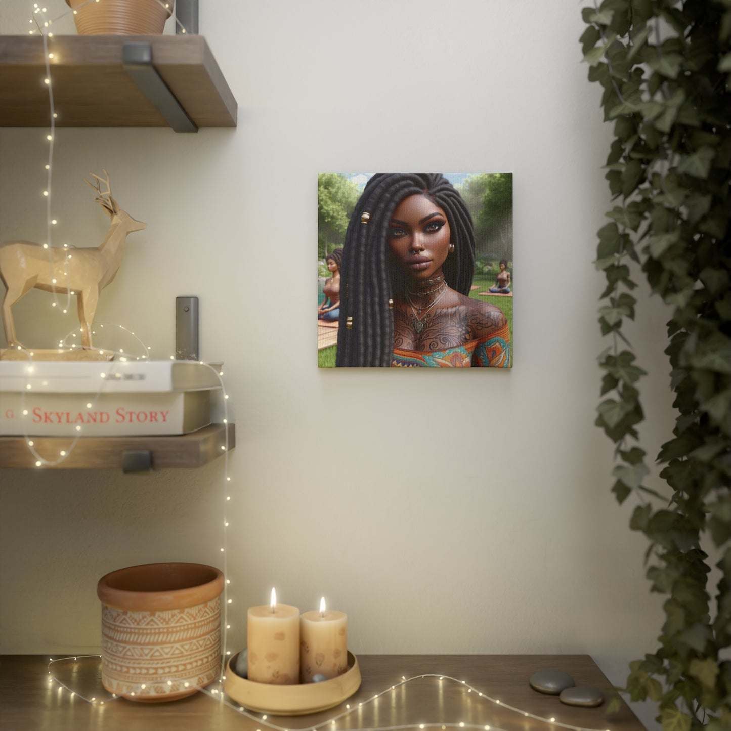 Beautiful woman Canvas Photo Tile