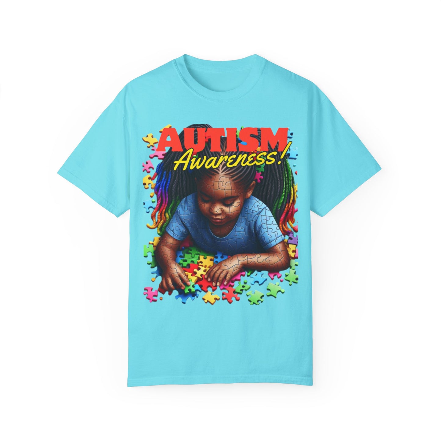 April Autism Awareness Unisex Garment-Dyed T-shirt