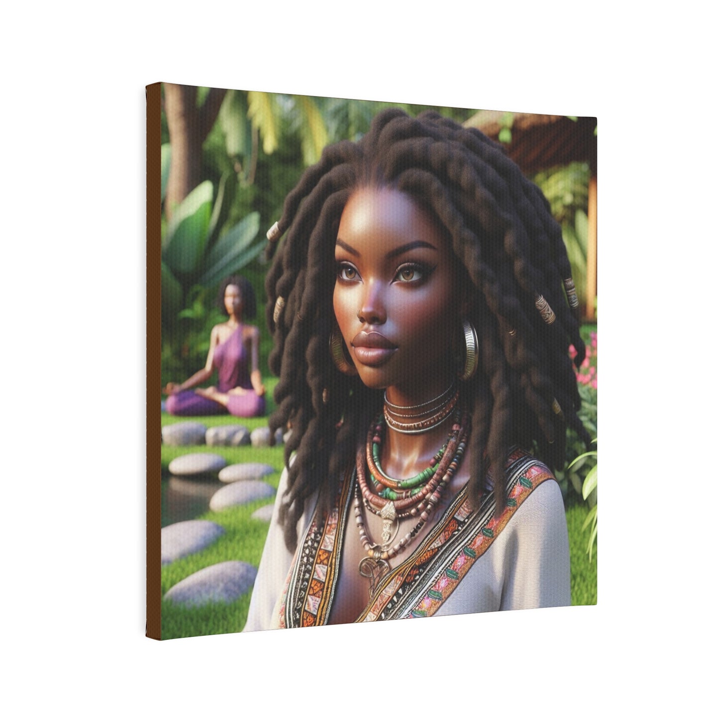 Beautiful woman Canvas Photo Tile