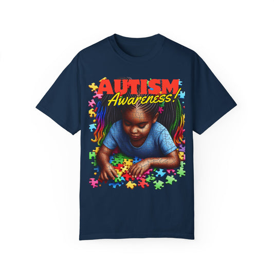 April Autism Awareness Unisex Garment-Dyed T-shirt