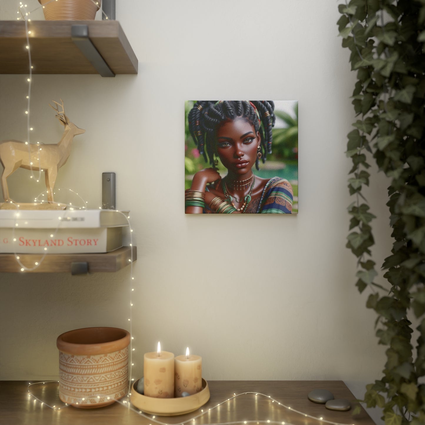 Beautiful woman Canvas Photo Tile