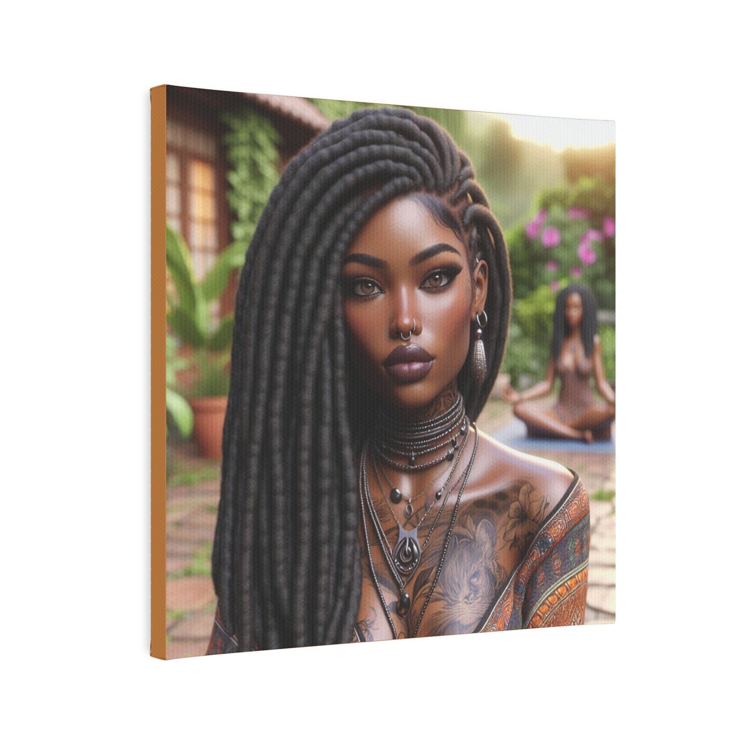 Beautiful woman Canvas Photo Tile