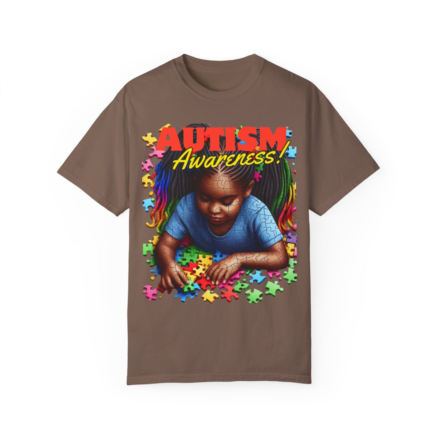 April Autism Awareness Unisex Garment-Dyed T-shirt