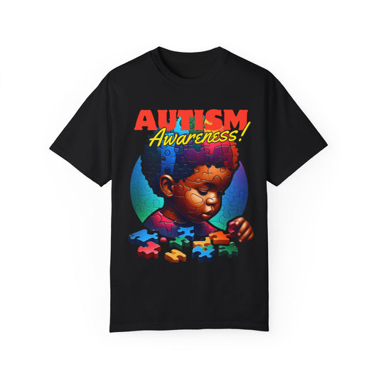 April Autism Awareness Unisex Garment-Dyed T-shirt