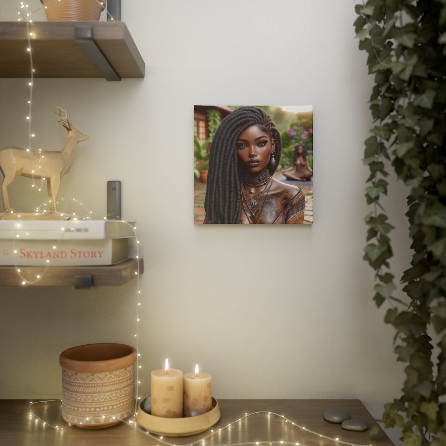 Beautiful woman Canvas Photo Tile