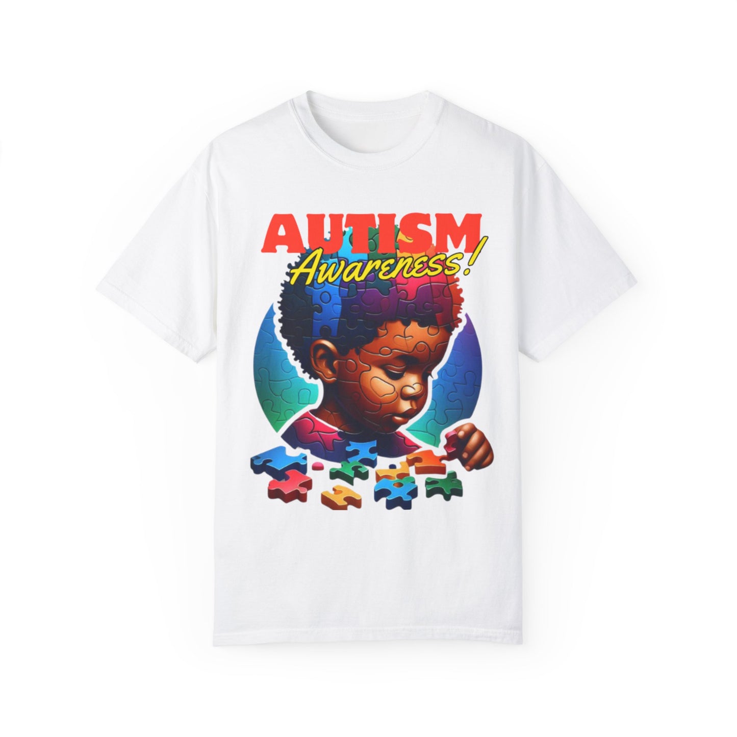 April Autism Awareness Unisex Garment-Dyed T-shirt