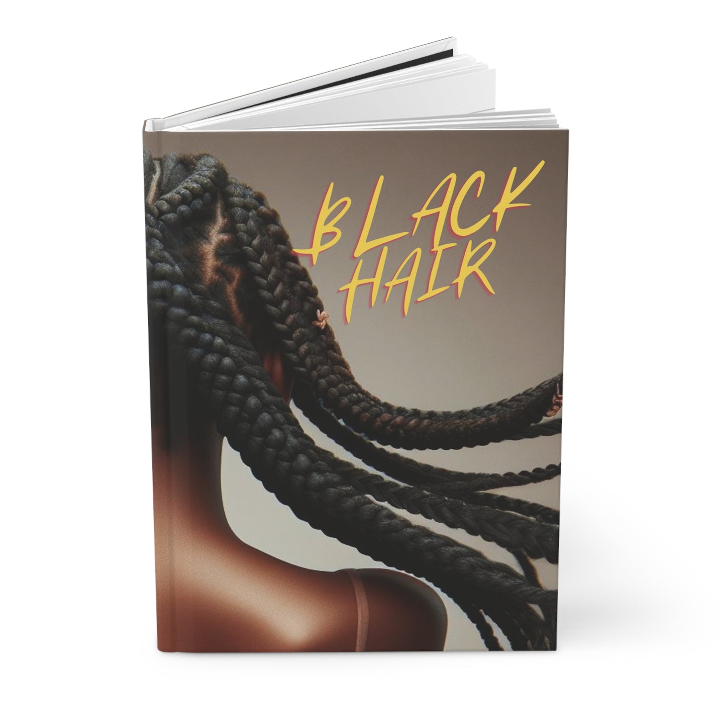 Black Hair Edition( braids)Hardcover Journal Matte