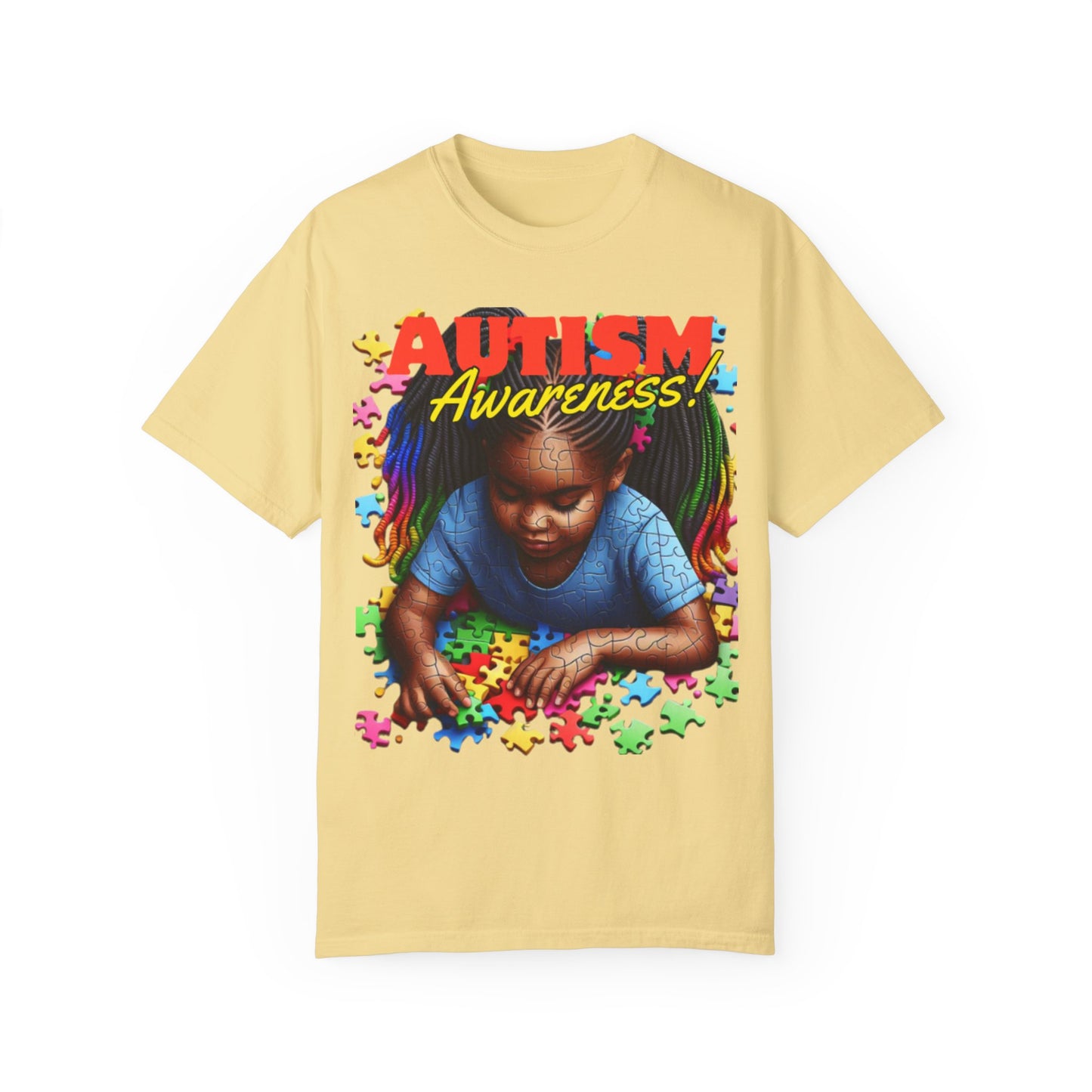 April Autism Awareness Unisex Garment-Dyed T-shirt