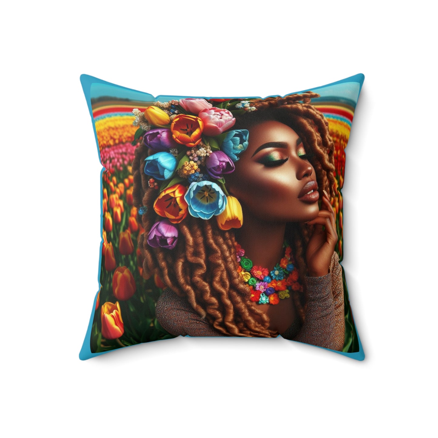 Spring Season Square Pillow