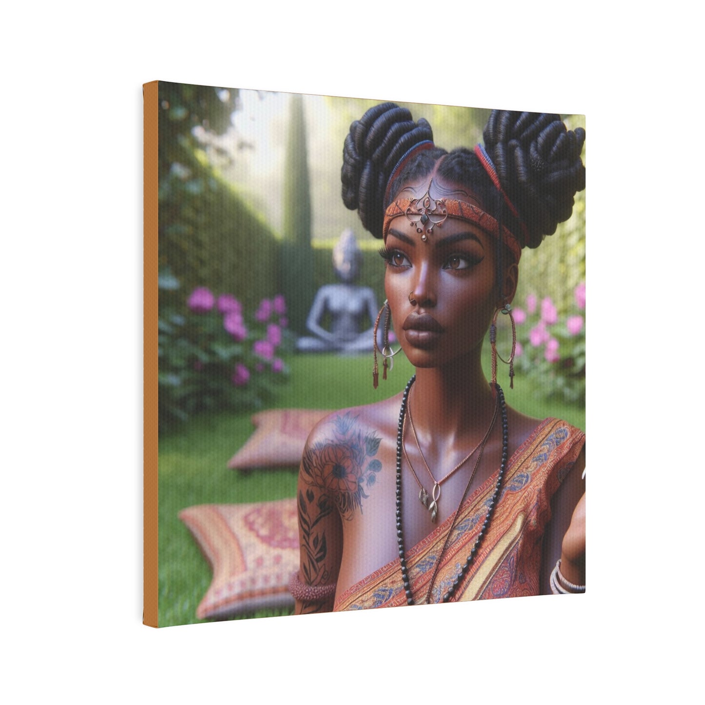 Beautiful woman Canvas Photo Tile