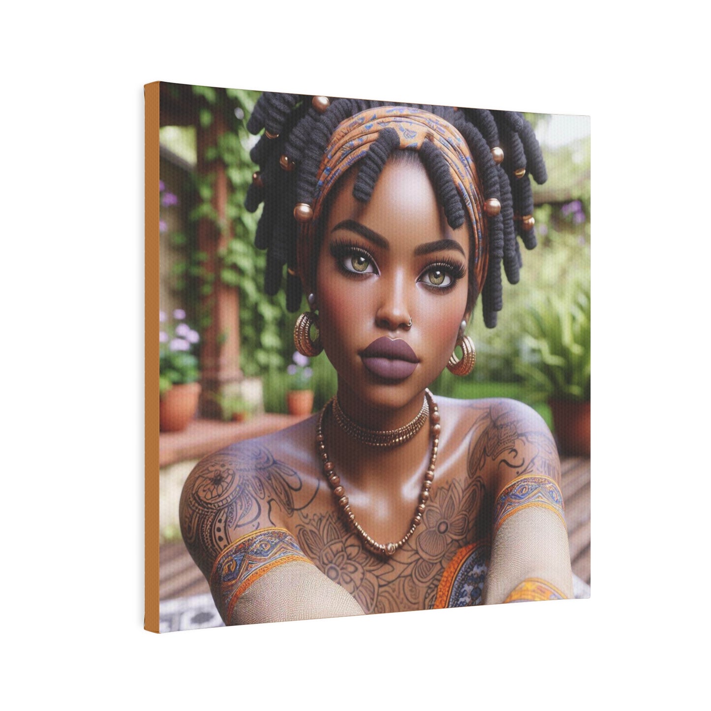 Beautiful woman Canvas Photo Tile