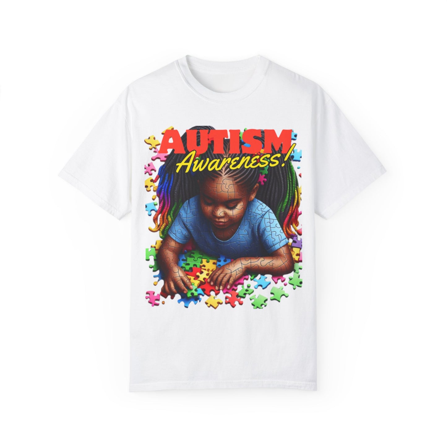 April Autism Awareness Unisex Garment-Dyed T-shirt