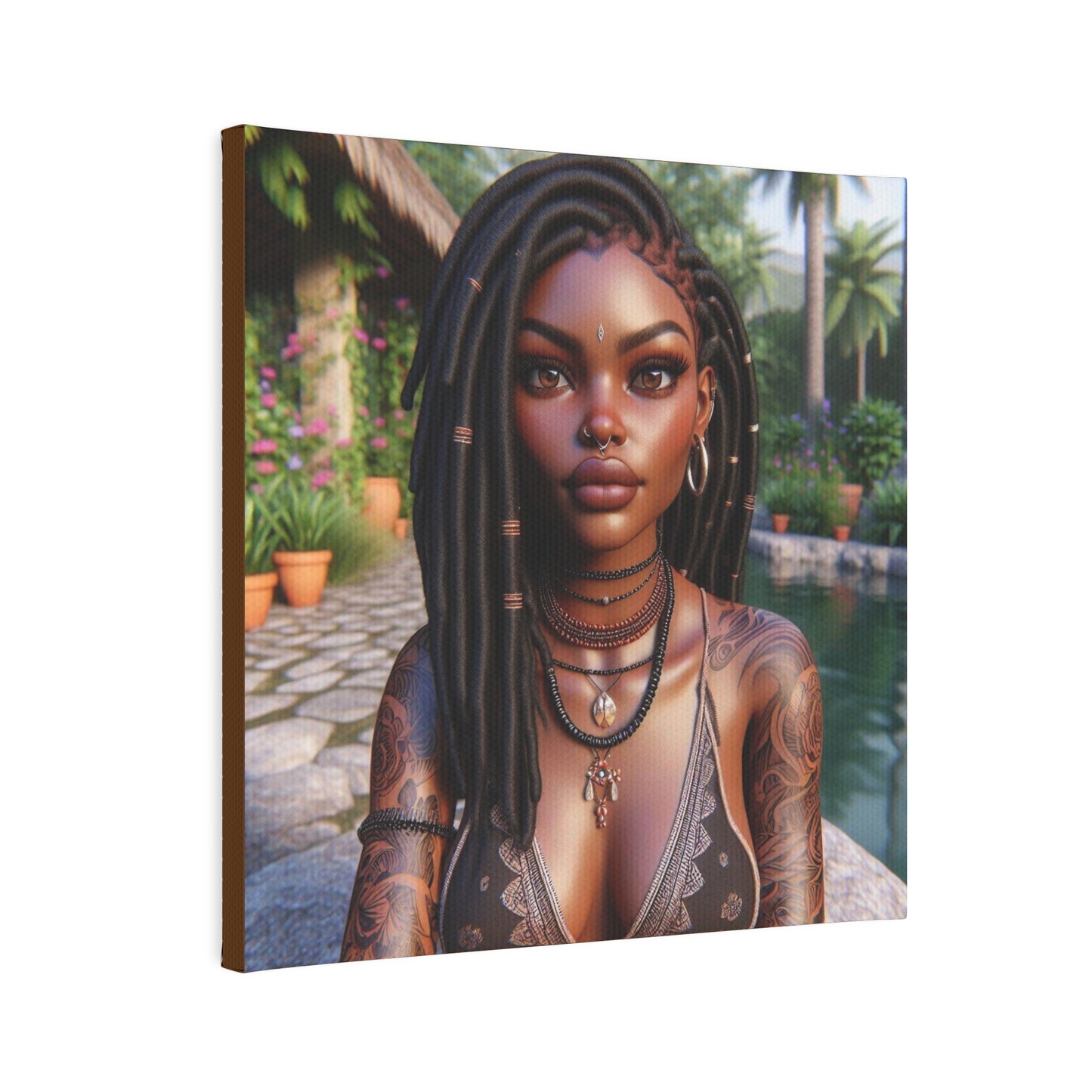 Beautiful woman Canvas Photo Tile