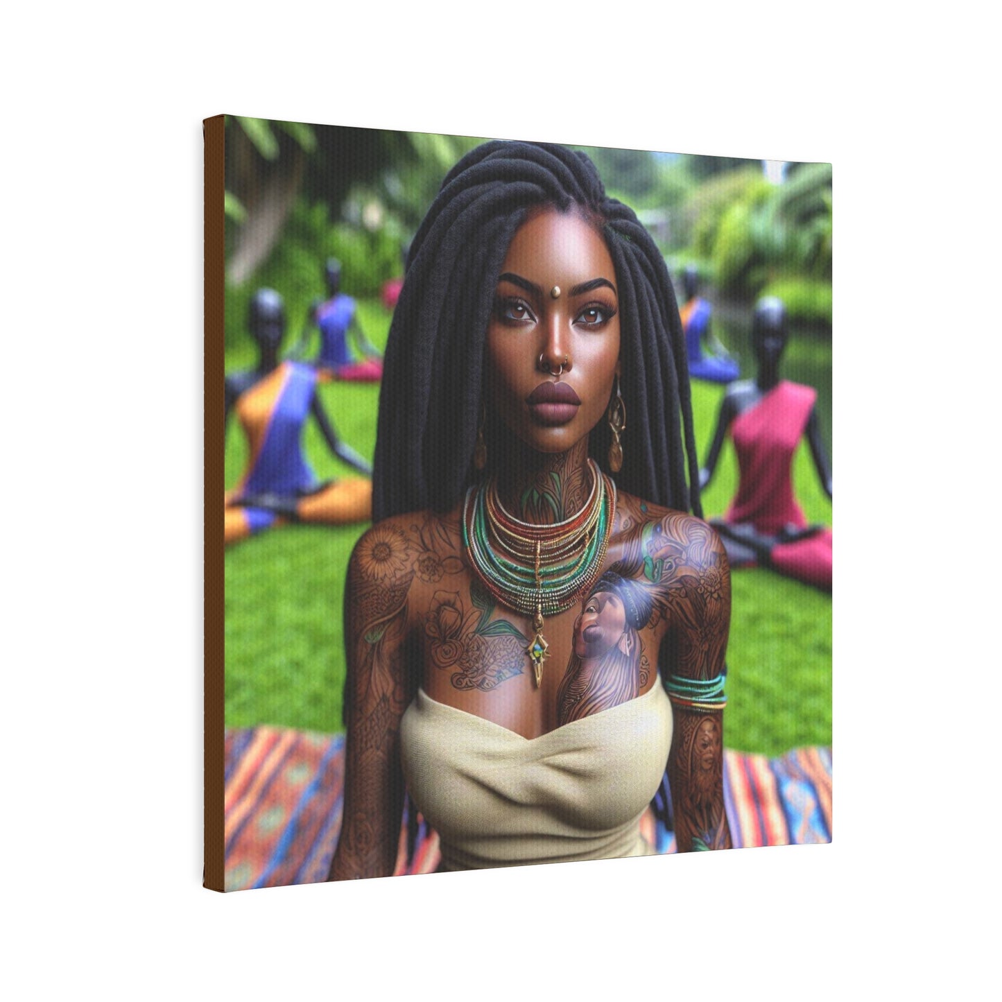 Beautiful woman Canvas Photo Tile