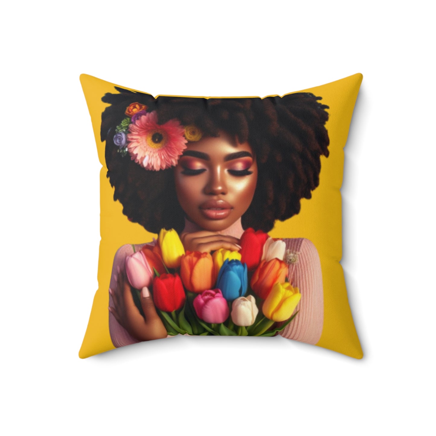 Spring Season Square Pillow