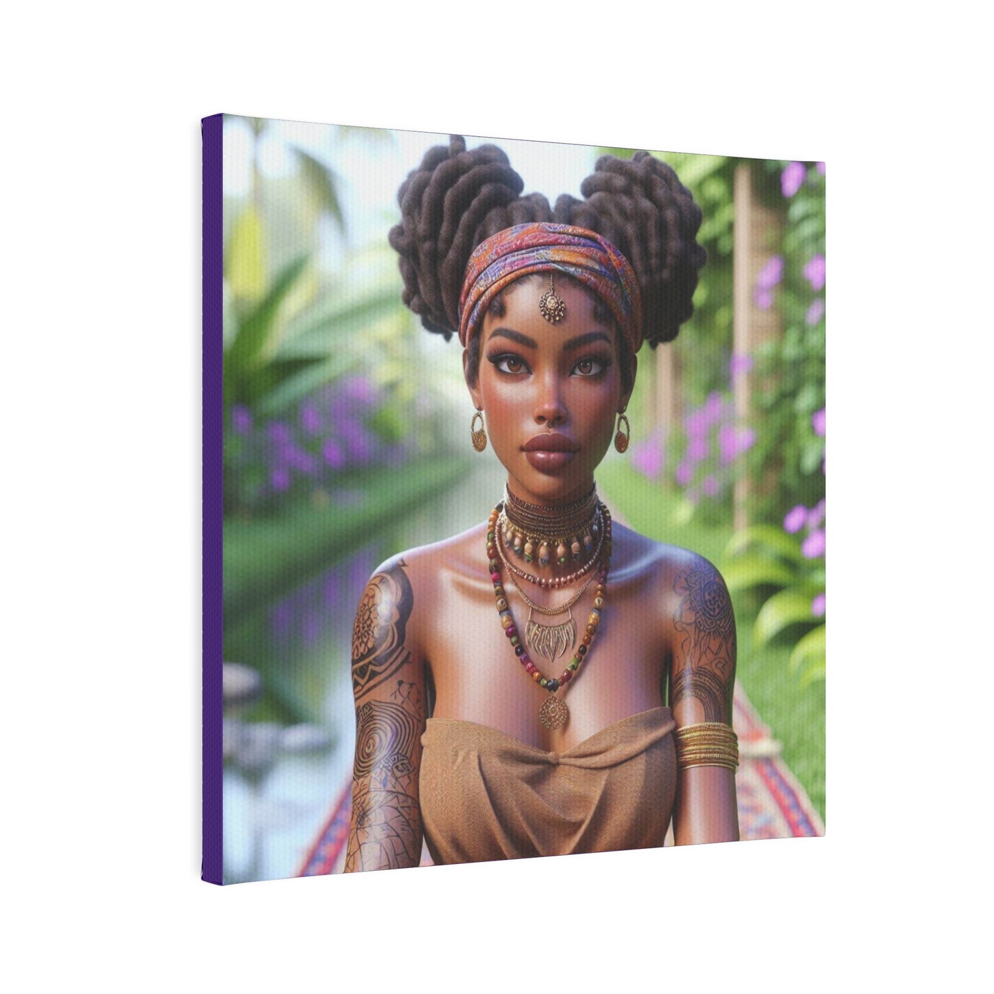 Beautiful woman Canvas Photo Tile